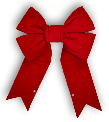 4 Loop Commercial Red Velvet Bow