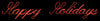 Happy Holidays Script Sign | All American Christmas Co