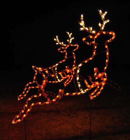 Pair of Reindeer - Animated | All American Christmas Co