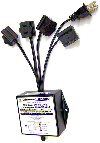 4 Circuit Chasing Controller - 3 Amp | All American Christmas Co