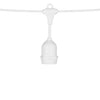 54' Commercial Light Spool - E-26 Suspended Molded Sockets - White Wire | All American Christmas Co