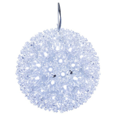 LED Starlight Sphere - 6 Inch - 50 Count - Pure White | All American Christmas Co