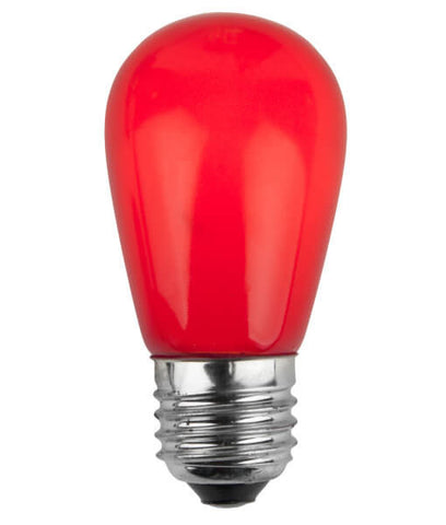 T50 Opaque LED Patio Lights - E-26 - Red - 25 Pack | All American Christmas Co