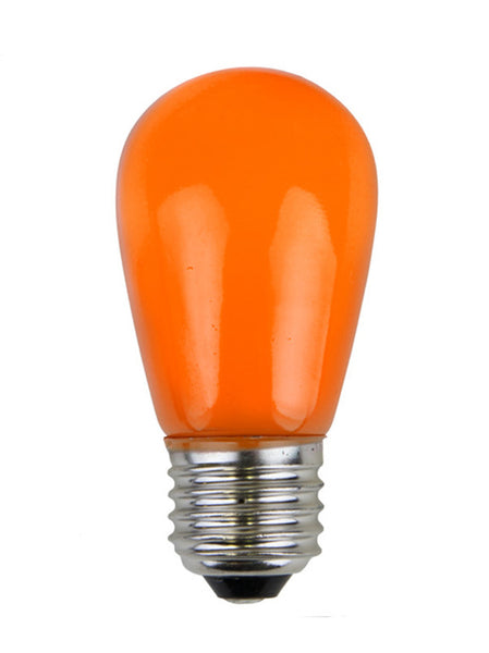 T50 Opaque LED Patio Lights - E-26 - Orange - 25 Pack | All American Christmas Co