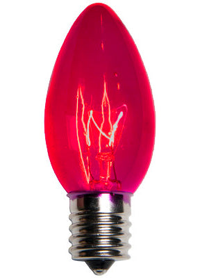 C9 Christmas Lights - Dark Pink - 25 Pack