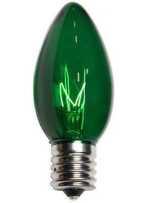 C9 Christmas Lights - Green - 25 Pack | All American Christmas Co