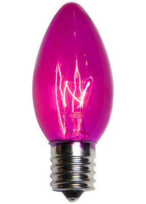 C9 Christmas Lights - Pink - 25 Pack | All American Christmas Co