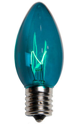 C9 Christmas Lights - Teal - 25 Pack | All American Christmas Co
