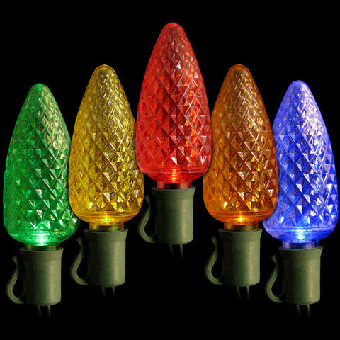 C9 LED Lights - 25 count - Multi | All American Christmas Co