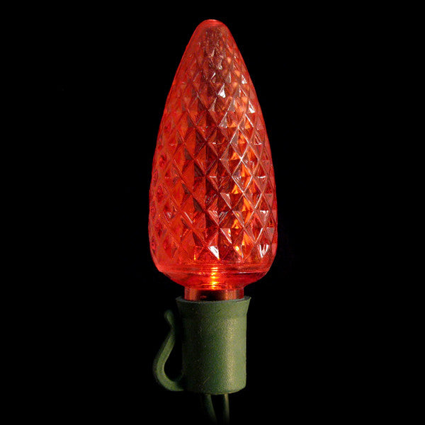 C9 LED Lights - 25 count - Red | All American Christmas Co