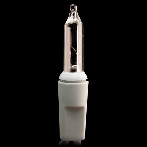35 Count Craft Lights - Clear Bulbs - White Wire - Short Lead | All American Christmas Co