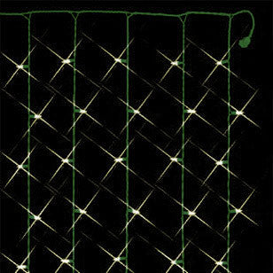 150 Count Curtain Lights - Clear Bulbs - Green Wire | All American Christmas Co