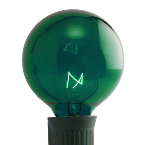 G50 Patio Lights - E-17 - Green - 25 Pack | All American Christmas Co