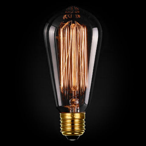 Edison Style (ST64) Patio Lights - E-26 - Clear - 12 Pack | All American Christmas Co