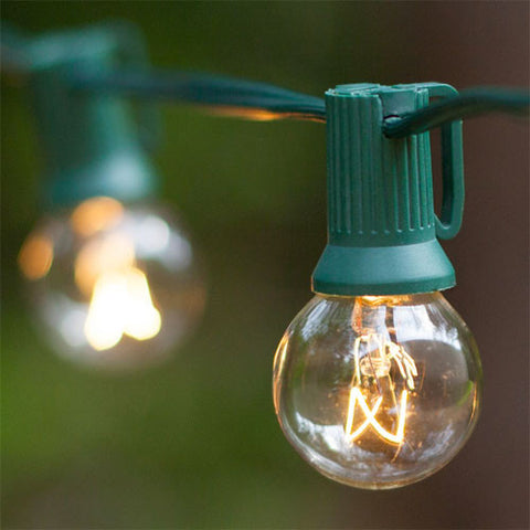 Commercial Patio Light String - G30 - E12 Base | All American Christmas Co