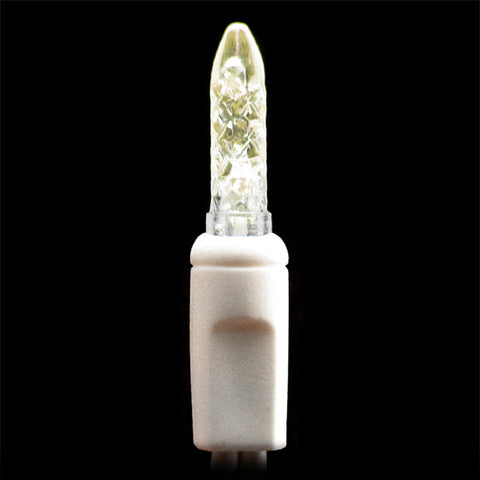 M5 LED Battery Lights - 20 count - Warm White - White Wire | All American Christmas Co