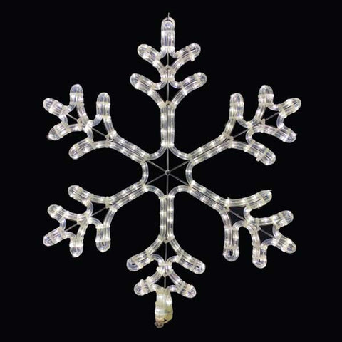 21" LED White Snowflake