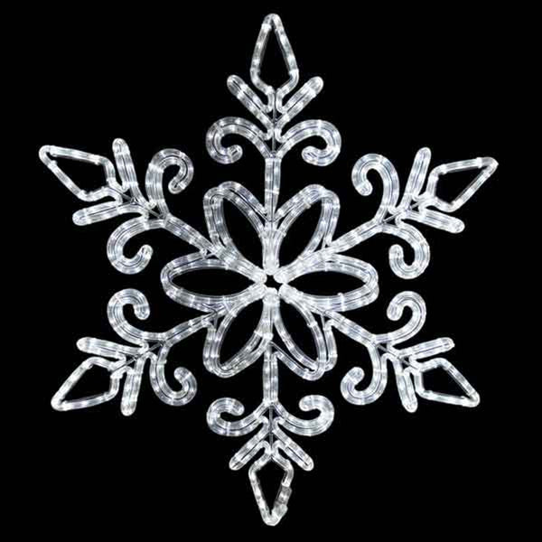 32" White LED Snowflake