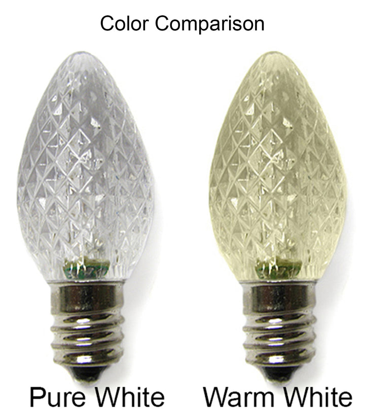C7 LED Bulbs - Sun Warm White - 25 Pack