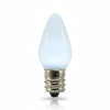 Opaque C7 LED Bulbs - Pure White (Cool White) - 25 Pack