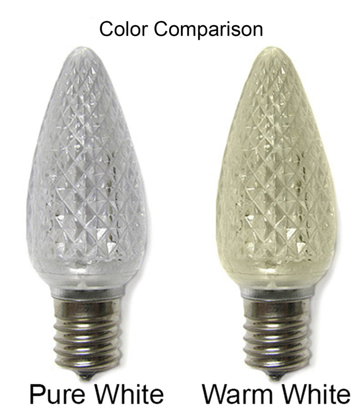 C9 LED Bulbs - Sun Warm White - 25 Pack