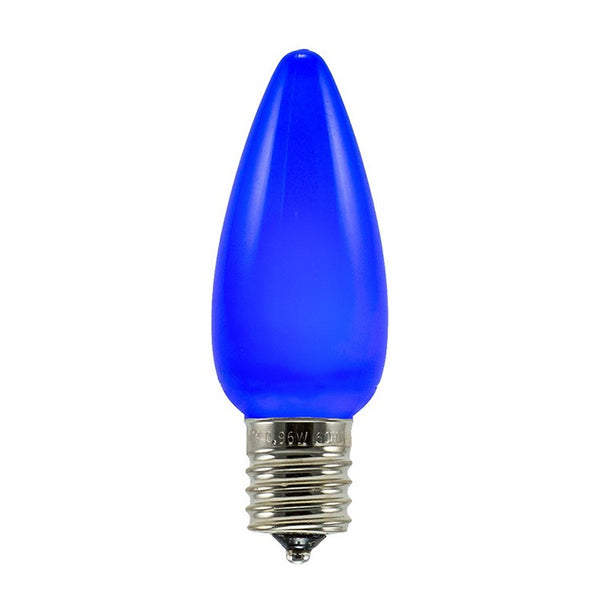 Opaque C9 LED Bulbs - Blue - 25 Pack