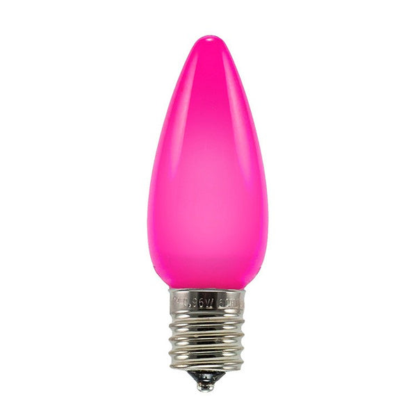 Opaque C9 LED Bulbs - Pink - 25 Pack