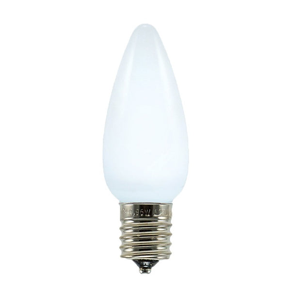 Opaque C9 LED Bulbs - Pure White (Cool White) - 25 Pack