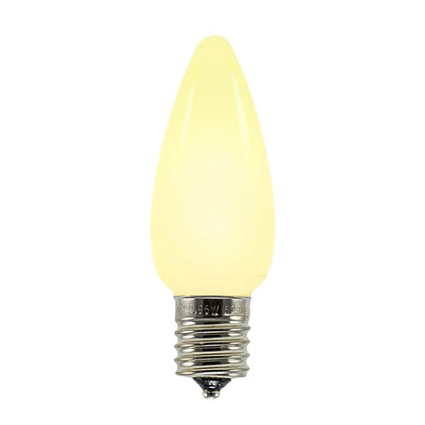 Opaque C9 LED Bulbs - Warm White - 25 Pack
