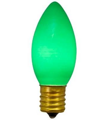 C9 Opaque Lights - Green - 25 Pack