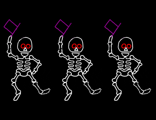 Dancing Skeletons - Set of 3