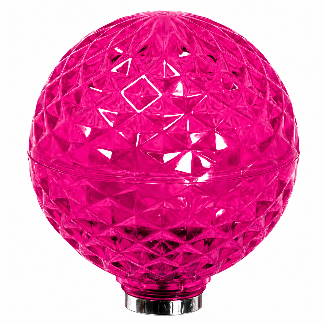G50 LED Patio Lights - E-17 - Pink - 10 Pack