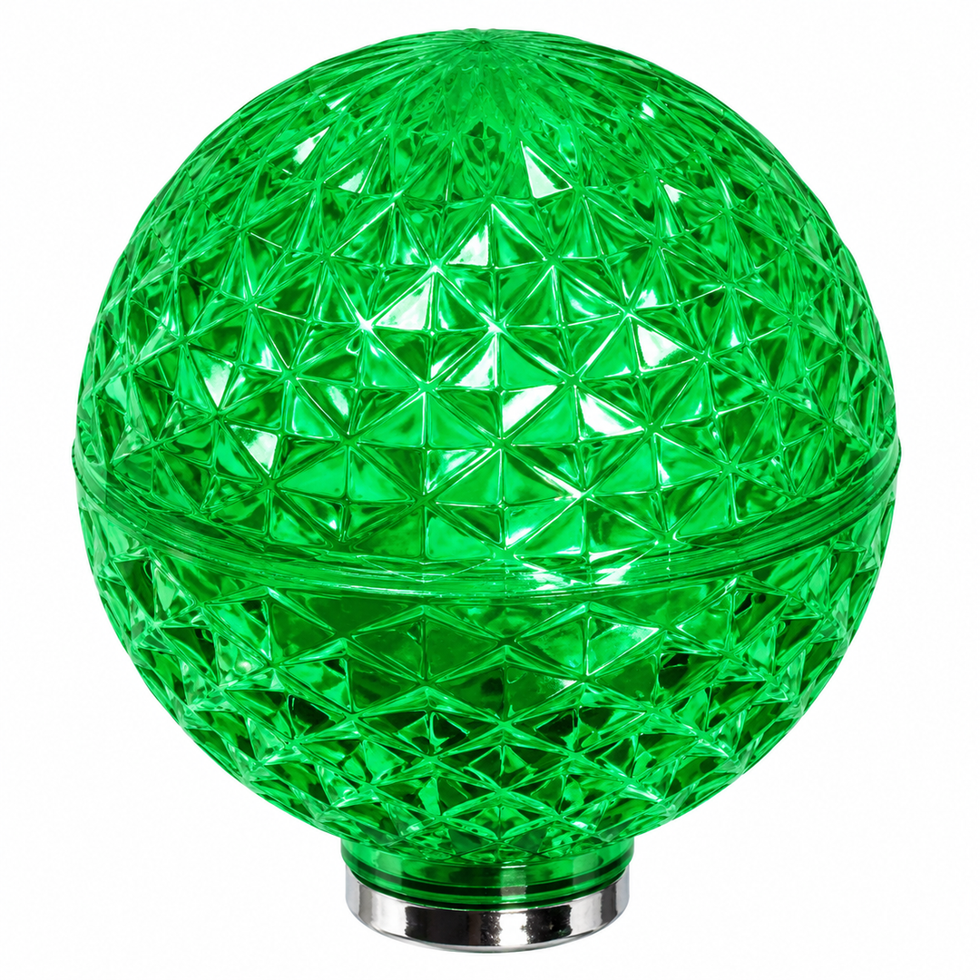 G50 LED Patio Lights - E-17 - Green - 10 Pack