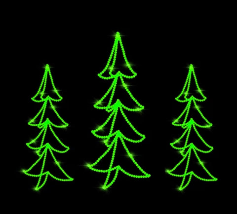 3D Christmas Tree Set