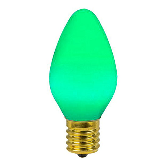 C7 Opaque Lights - Green - 25 Pack - All American Christmas Co