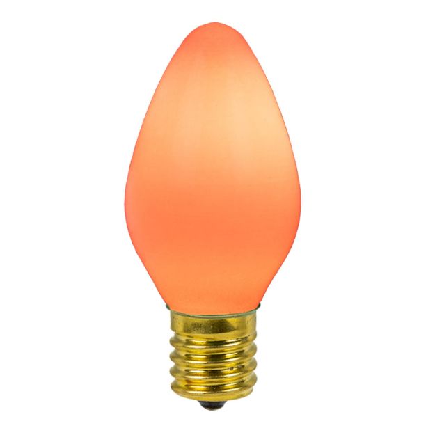 C7 Opaque Lights - Orange - 25 Pack - All American Christmas Co