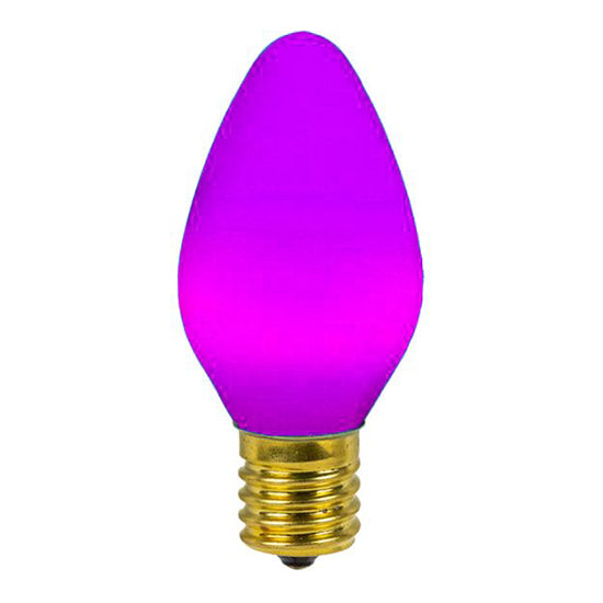 C7 Opaque Lights - Purple - 25 Pack - All American Christmas Co