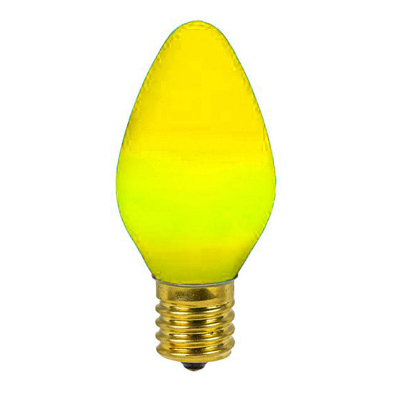 C7 Opaque Lights - Yellow - 25 Pack - All American Christmas Co