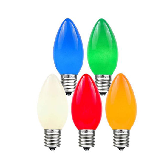 C9 Opaque Lights - Multi - 25 Pack - All American Christmas Co