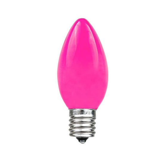 C9 Opaque Lights - Pink - 25 Pack - All American Christmas Co