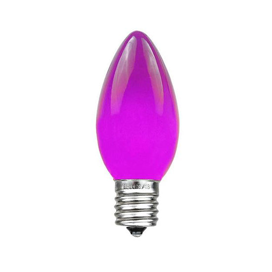 C9 Opaque Lights - Purple - 25 Pack - All American Christmas Co