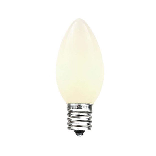 C7 Opaque Lights - White - 25 Pack - All American Christmas Co