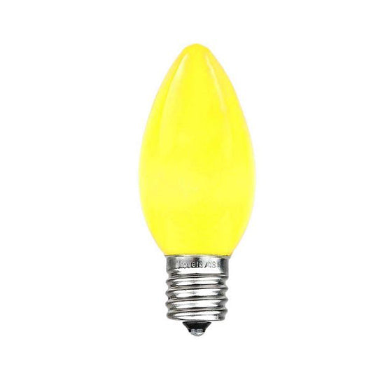 C9 Opaque Lights - Yellow - 25 Pack - All American Christmas Co