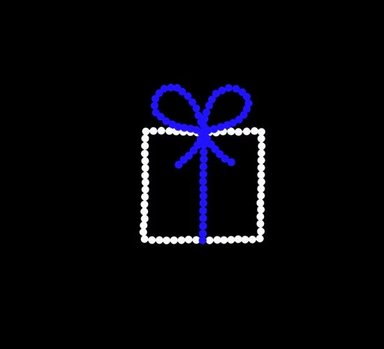 Present - Blue Bow