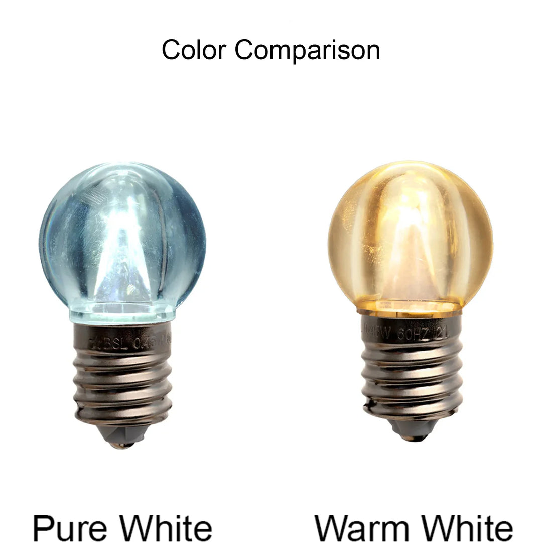 G40 Smooth LED Patio Lights - E-12 - Warm White - 25 Pack