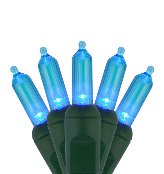 Case of 12 Smooth T5 LED Mini Lights - 50 count - Teal