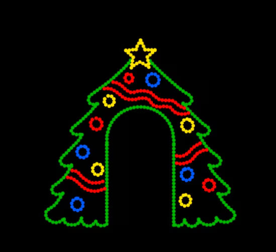 Christmas Tree Walkway Arch