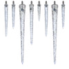 LED Falling Icicle Bulb - E-12 - 9 Inch - Pure White (Cool White)