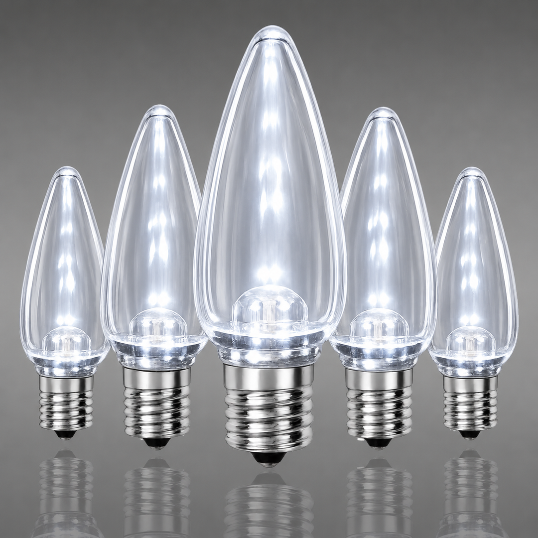 C9 Smooth LED Bulbs - Color Change - 25 Pack