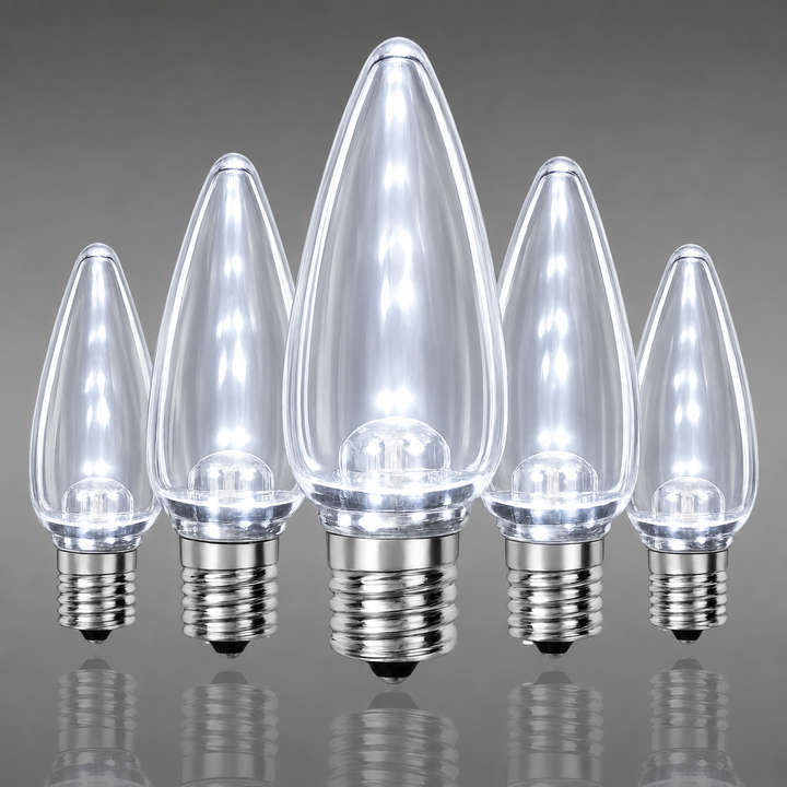 C9 Smooth LED Bulbs - Color Change - 25 Pack
